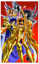 Cuadro Decorativo Infantil, Caballeros Dorados