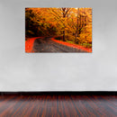 Cuadro Decorativo Otoño, camino amarillo