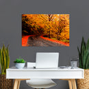 Cuadro Decorativo Otoño, camino amarillo