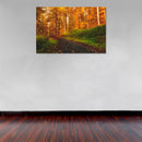 Cuadro Decorativo, Camino por el bosque amarillo