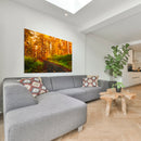 Cuadro Decorativo, Camino por el bosque amarillo