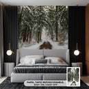 Cuadro Decorativo Invierno, camino entre pinos