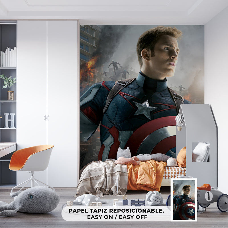Decorativo Película, Capitán América sin máscara