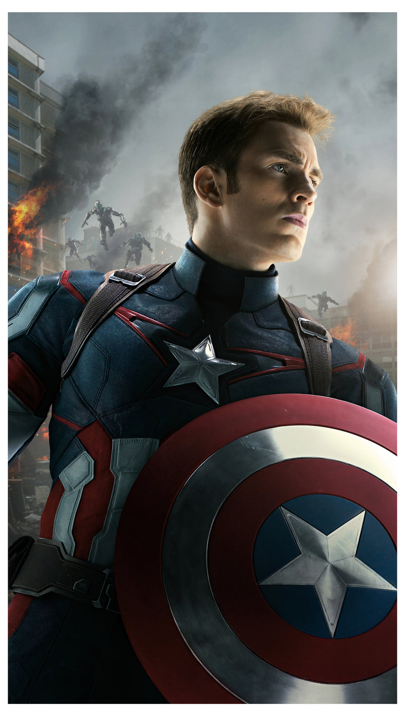Decorativo Película, Capitán América sin máscara