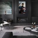 Cuadro Decorativo Película, Capitán América sin máscara