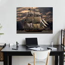 Cuadro Decorativo Carabela sepia