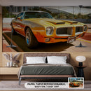 Decorativo Motor Lovers, carro clásico amarillo