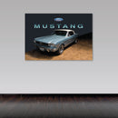 Cuadro Decorativo Contraste Mustang clásico azul