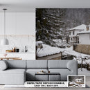 Decorativo Invierno, casas en la nieve