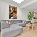 Cuadro Decorativo Otoño, cascadita en el bosque