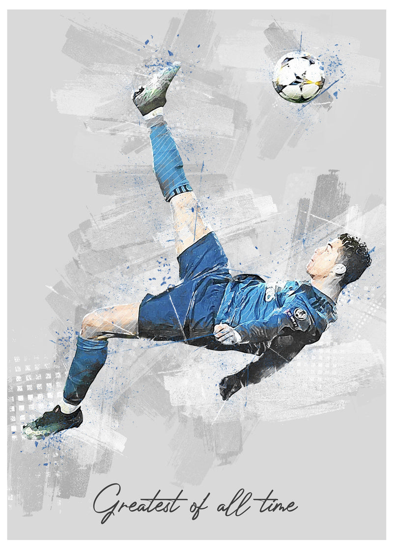 Decorativo Deportes, Chilena Cristiano Ronaldo, abstracto
