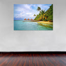 Cuadro Decorativo chozas en la playa