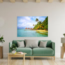 Cuadro Decorativo chozas en la playa