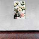 Cuadro Decorativo Floral, Claveles blancas