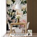 Cuadro Decorativo Floral, Claveles blancas