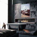 Cuadro Decorativo Carro clásico estacionado