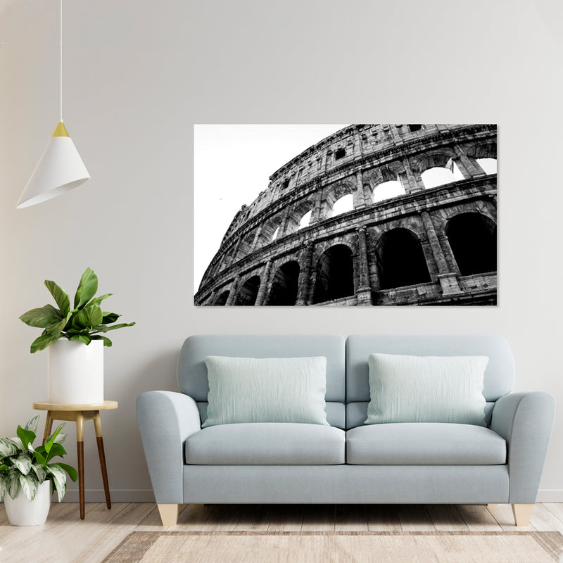 Cuadro Decorativo Blanco y negro, Coliseo romano