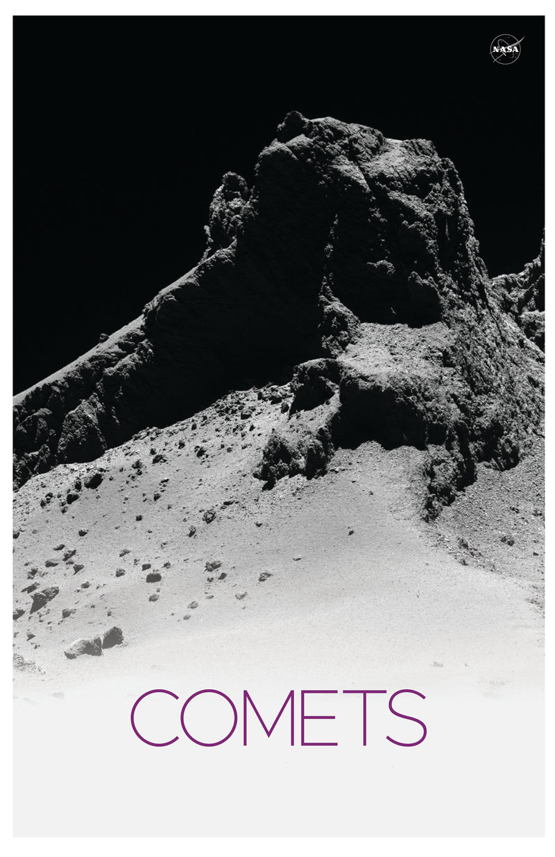 Cuadro Decorativo Espacial, superficie de cometa