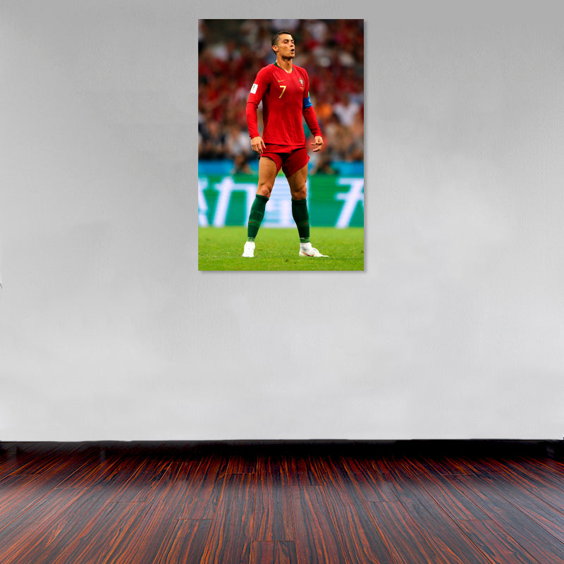 Cuadro Decorativo Deportes, Tiro libre Ronaldo Portugal, vertical