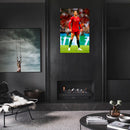 Cuadro Decorativo Deportes, Tiro libre Ronaldo Portugal, vertical