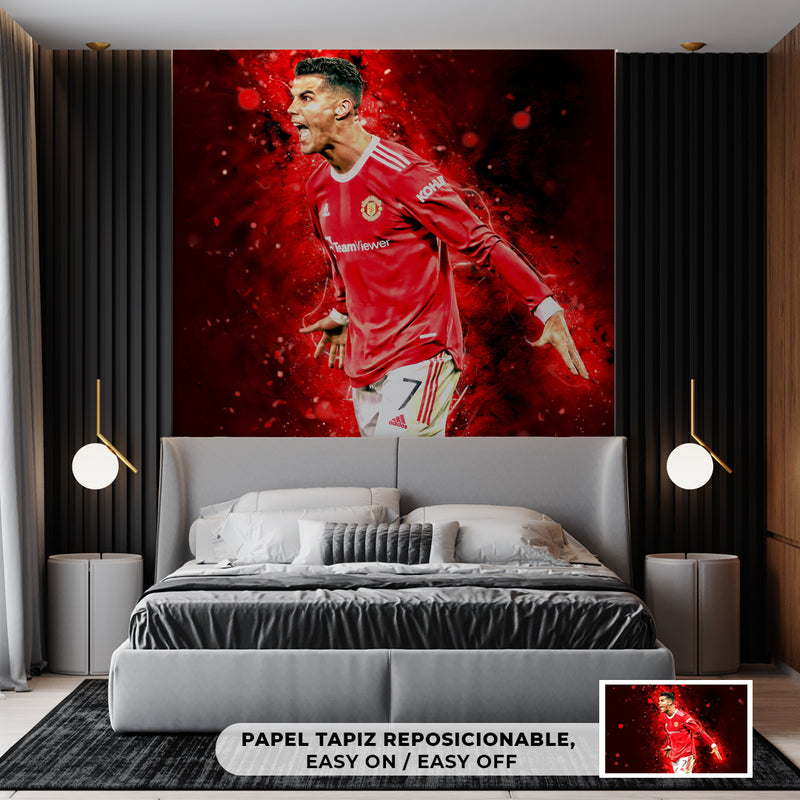 Cuadro Decorativo Deportes, Cristiano Ronaldo Manchester United