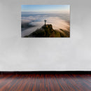 Cuadro Decorativo Monumento, Cristo Redentor, sobre en las nubes