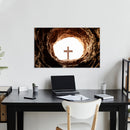 Cuadro Decorativo Religión, cruz en el sepulcro