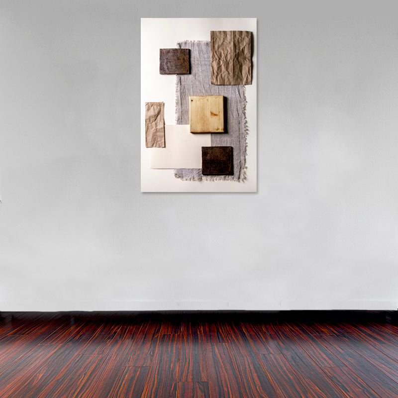 Cuadro Decorativo Minimalista, cuadrados de madera