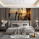 Decorativo, atardecer en cubierta