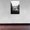 Cuadro Decorativo Blanco y negro, tarde lluviosa