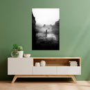 Cuadro Decorativo Blanco y negro, tarde lluviosa