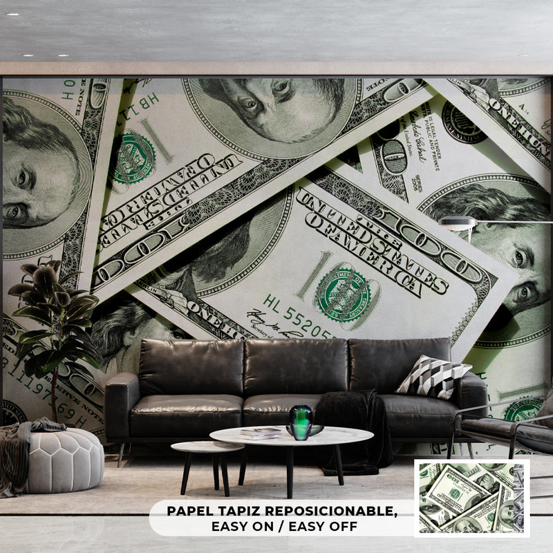 Cuadro Decorativo Dinero, Billetes verdes