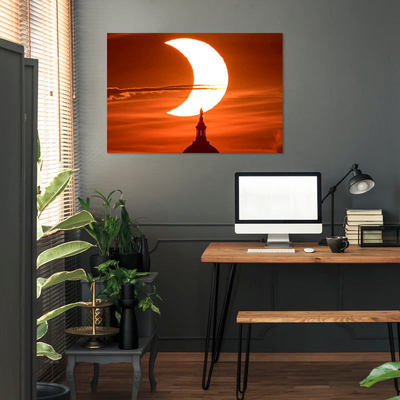 Cuadro Decorativo Espacial eclipse solar