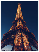 Cuadro Decorativo de Arte, Eiffel Iluminada