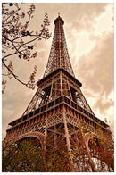 Cuadro Decorativo de Arte, Eiffel sepia