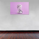 Cuadro Decorativo Pop Art, El David futurista rosa