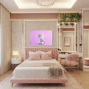 Cuadro Decorativo Pop Art, El David futurista rosa