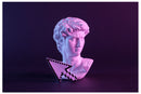 Cuadro Decorativo Pop Art, El David color fiusha