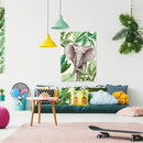 Cuadro Decorativo Infantil Elefante selva