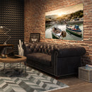 Cuadro Decorativo Botes en embarcadero