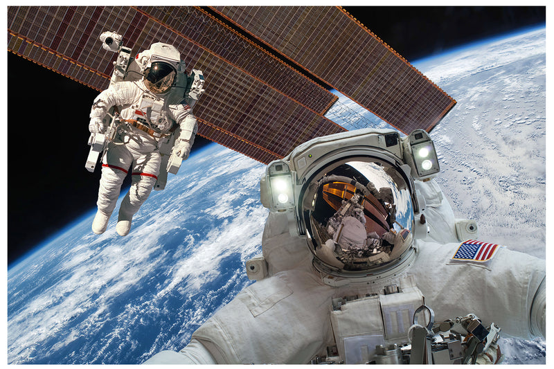 Cuadro Decorativo Espacial, Astronautas misión internacional