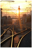 Cuadro Decorativo Estación del tren, atardecer
