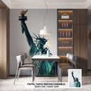 Cuadro Decorativo Monumento, Estatua de la Libertad, azúl