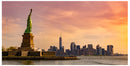 Cuadro Decorativo Monumento, La Estatua de la Libertad, sunset