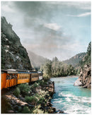 Cuadro Decorativo Paseo en tren, en las montañas