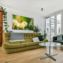 Cuadro Decorativo Floral Abeja posando sobre las flores