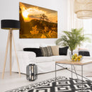 Cuadro Decorativo Floral en el atardecer