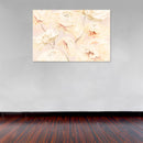 Cuadro Decorativo Abstracto, flores beige