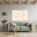 Cuadro Decorativo Abstracto, flores beige