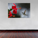 Cuadro Decorativo Floral Colibrie